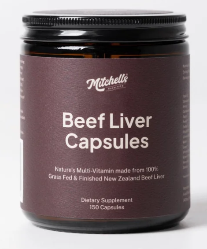 Mitchells Beef Liver Capsules 150s